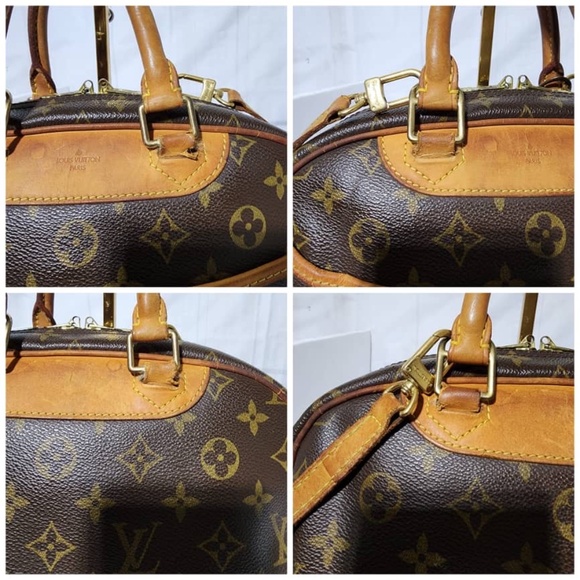 Authentic LOUIS VUITTON Monogram Canvas Trouville Bag Brown - Picture 6 of 15